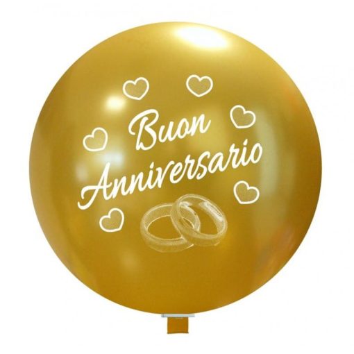 Palloncini matrimonio Buon Anniversario Anelli