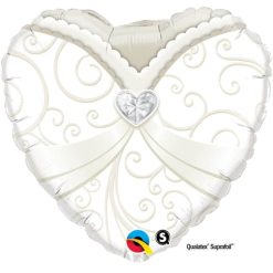 Palloncini matrimonio Cuore Sposa (18”)