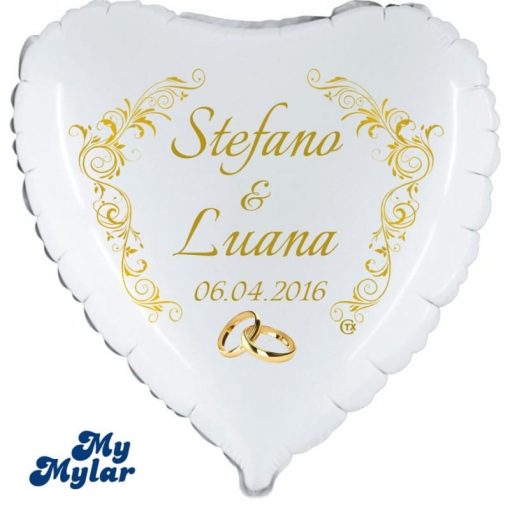 Palloncini matrimonio MyMylar Viva gli Sposi + Nomi 18