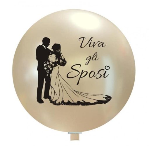 Palloncini matrimonio Sposi Silhouette