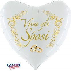 Palloncini matrimonio Viva gli Sposi Supershape (36”)