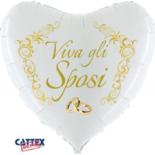 Palloncini matrimonio Viva gli Sposi Supershape 36