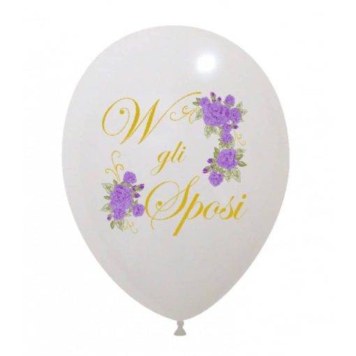 Palloncini matrimonio W gli Sposi 4 Colori