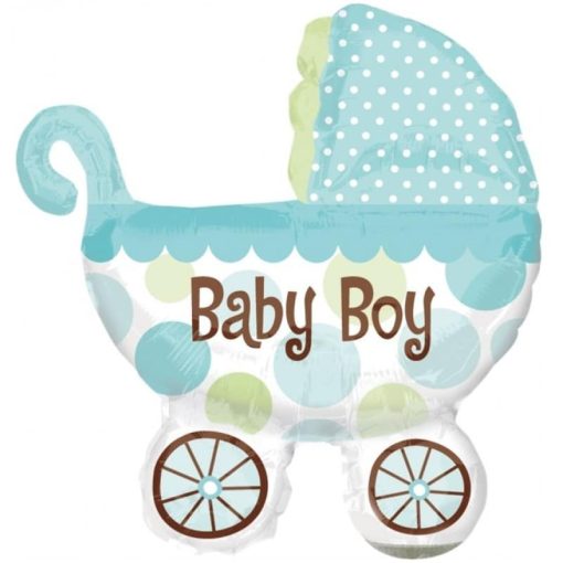 Palloncini nascita Baby Boy Carrozzina XL® SuperShapes™ 40