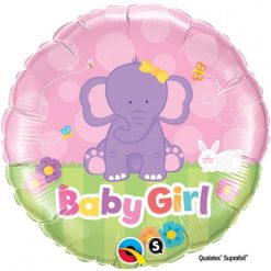 Palloncini nascita Baby Girl Elefantino (18”)