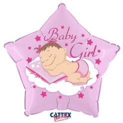 Palloncini nascita Baby Girl Stella (18”)