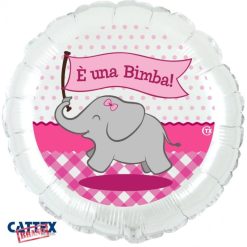 Palloncini nascita Elefantino è una Bimba! (18”)