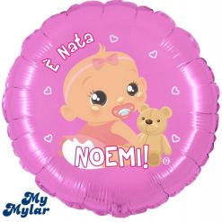 Palloncini nascita MyMylar - È Nata + Nome (18")