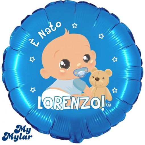 Palloncini nascita MyMylar È Nato + Nome 18