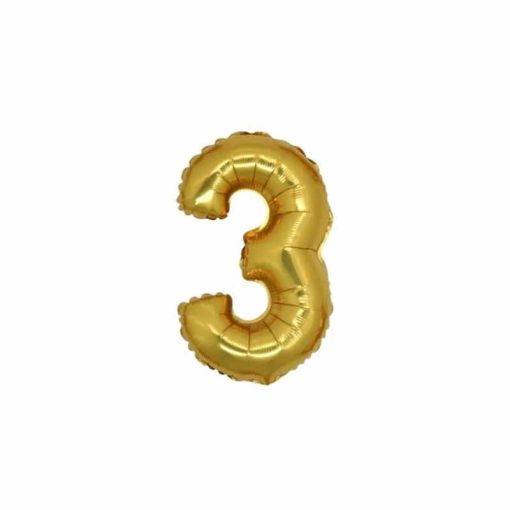 Palloncini numeri mylar piccoli -Numero 3