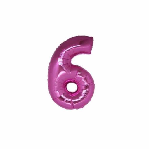 Palloncini numeri mylar piccoli Numero 6