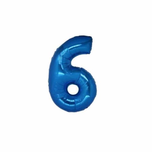 Palloncini numeri mylar piccoli Numero 6