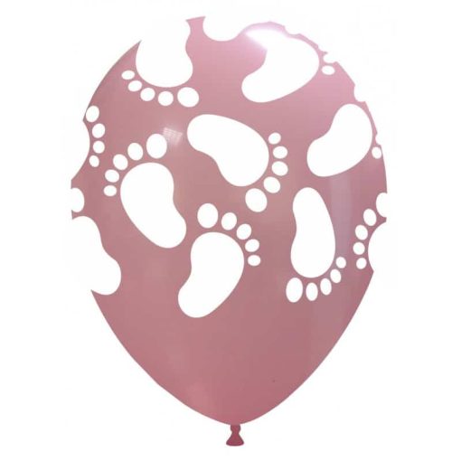 Palloncini stampa globo piedini rosa edizione limitata