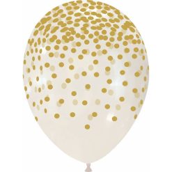 Palloncini natalizi - pioggia di coriandoli (oro & argento)