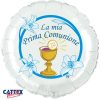 Palloncini mylar religiosi Prima Comunione Blu (18”)
