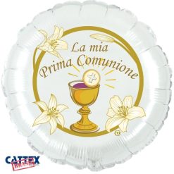 Palloncini mylar religiosi Prima Comunione Calice (18”)