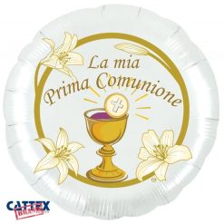 Palloncini mylar religiosi Prima Comunione Calice (28”)