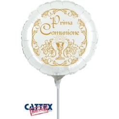 Palloncini mylar religiosi Prima Comunione Minishape (9”)