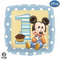 Palloncini compleanno Primo Compleanno Mickey Mouse (18")