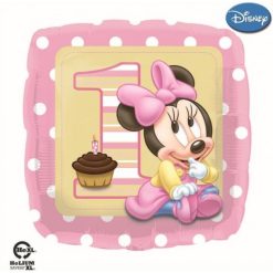 Palloncini mylar Personaggi Primo Compleanno Minnie (18")