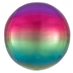 Palloncini mylar animali Rainbow Orbz (16")