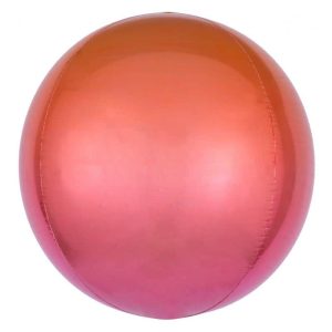 Palloncini mylar animali Rosso e Arancio Orbz (16")