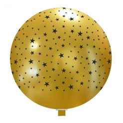 Palloncini natalizi - stelline (oro e nere)