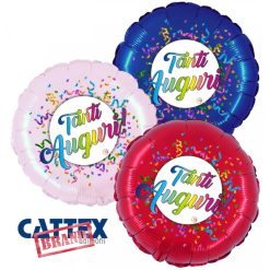 Palloni Mylar Decorati Varie Mylar - Tanti Auguri! (18”)