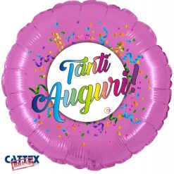 Palloni Mylar Decorati Varie Mylar - Tanti Auguri! (18”)