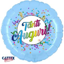 Palloni Mylar Decorati Varie Mylar - Tanti Auguri! (18”)