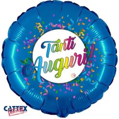 Palloni Mylar Decorati Varie Mylar - Tanti Auguri! (18”)