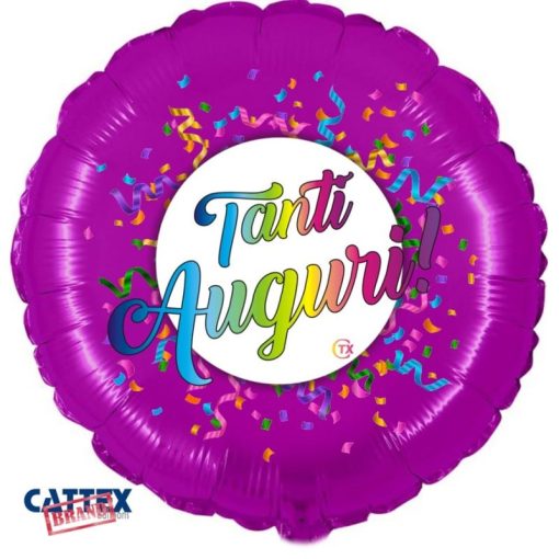 Palloni Mylar Decorati Varie Mylar Tanti Auguri 18