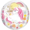 Palloncini mylar Orbz Unicorno Magico - Orbz (16")