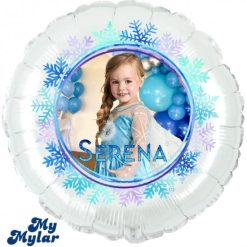 pallonzini personalizzati compleanno fiocchi di neve frozen